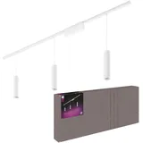 Philips Perifo 3-flg. LED 172 cm weiß Metall