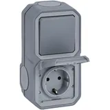 Legrand Schuko-Steckdose IP44 Grau 1 St.