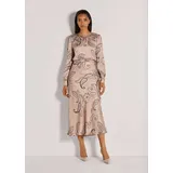 Madeleine Maxirock Damen Paisley Braun 48