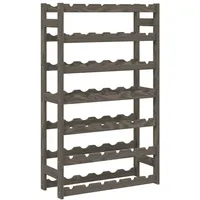 vidaXL Weinregal 42 Flaschen 100 x 30 x 90 cm Grau