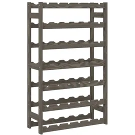 vidaXL Weinregal 42 Flaschen 100 x 30 x 90 cm Grau