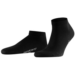 FALKE Herren Sneaker - Cool 24/7, Socken, Klimaaktivsohle, Unifarben Schwarz 39-40