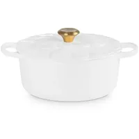 Le Creuset Signature Bräter 26 cm rund weiß