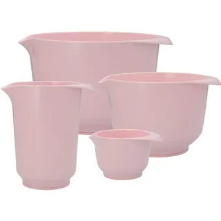 Birkmann, Colour Bowls, Rühr- und Servierschüsselset, 4-tlg., 0,5 Liter, 1 Liter, 2 Liter, 4 Liter, kratzfest, standfest, nachhaltig, rosa