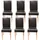Mendler Esszimmerstuhl Littau Leder braun 6er Set