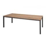 Zebra Technologies Alex Gartentisch 220 x 100 x 75 cm graphit/teak