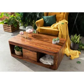 Massivmoebel24 Couchtisch Toronto Walnuss 118 x 65 x 40 cm