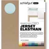 schlafgut Easy Spannbettlaken für Topper Jersey Elasthan 140 x 200 - 160 x 220 cm petrol light