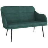 vidaXL Sitzbank Dunkelgrün 110 x 76 x 80 cm Samt