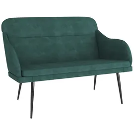 vidaXL Sitzbank Dunkelgrün 110 x 76 x 80 cm Samt