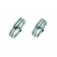 Adelia ́s Partnerring Damen Edelstahl Freundschaftsring, Edelstahlschmuck für Damen silberfarben 52
