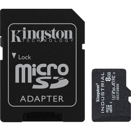 Kingston Industrial Temperature Gen2 R100 microSDHC 8GB Kit, UHS-I U3, A1, Class 10 (SDCIT2/8GB)