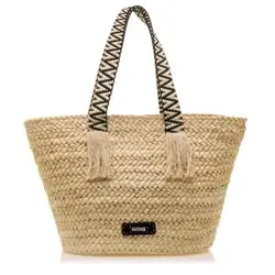Mustang für Damen. EARL Earl beige schwarze Tasche (OSFA), Lässig, Synthetisch