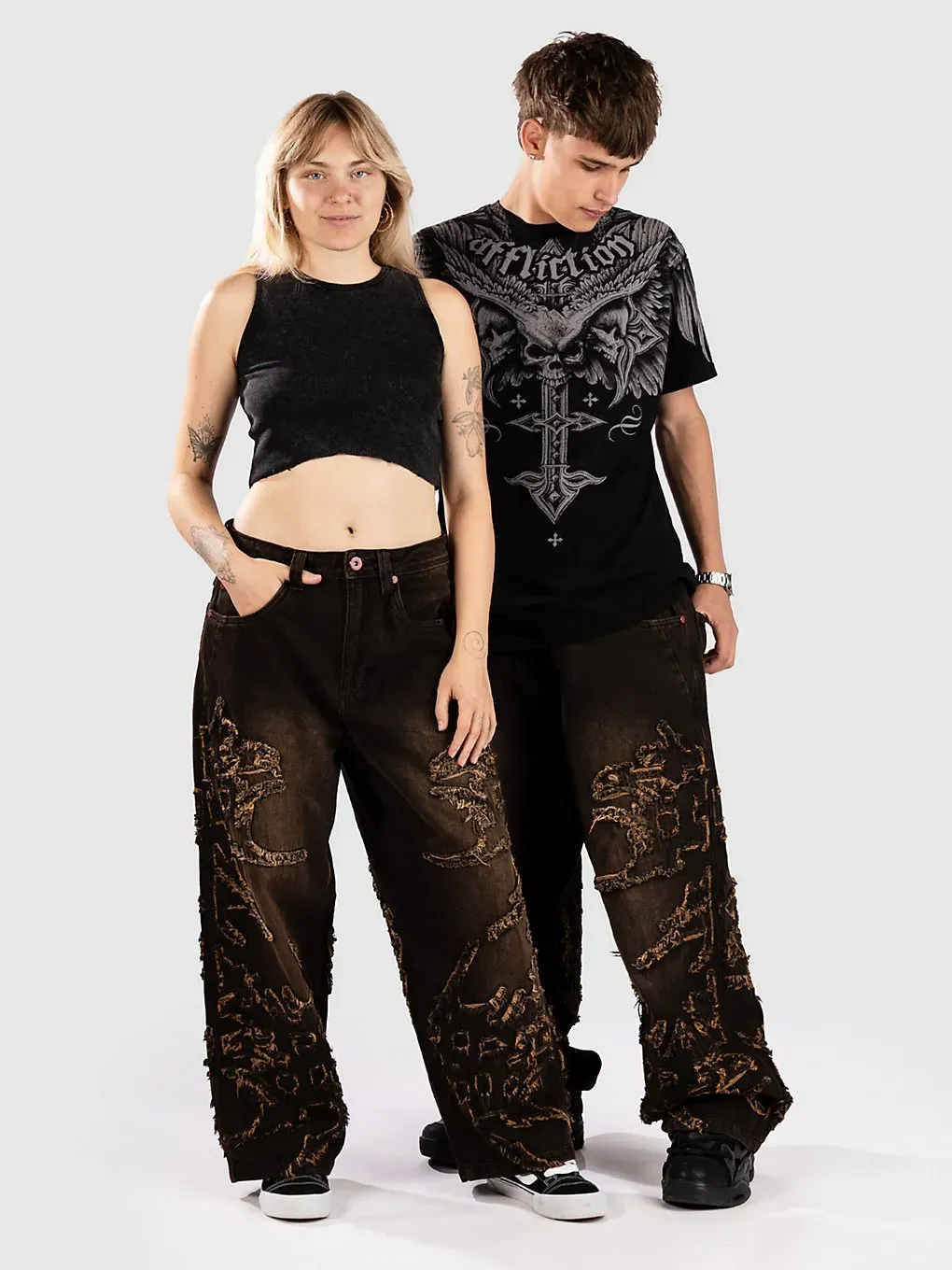 Vitriol Void Singe Jeans brown Gr. 38