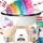 Kesser KESSER® Zuckerwattemaschine Set für dein zuhause - Mit 30x Zuckerwatte Stäbchen & Messlöffel - Retro Cotton Candy Maschine - Zuckerwatte Maschine Creme Weiß