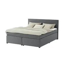 deinbett Boxspringbett ¦ grau ¦ Maße (cm): B: 167 H: 104