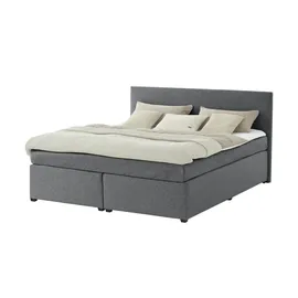 deinbett Boxspringbett ¦ grau ¦ Maße (cm): B: 167 H: 104