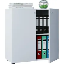 VCM Lona Aktenschrank 70 x 39 x 74 cm weiß