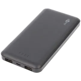 goobay Slimline Power-Bank 10.000mAh black - Schwarz