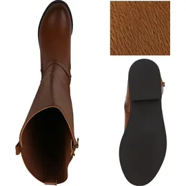 VAN HILL Damen Reiterstiefel in Hellbraun
