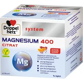 Doppelherz System Magnesium 400 Citrat Granulat 40 St.