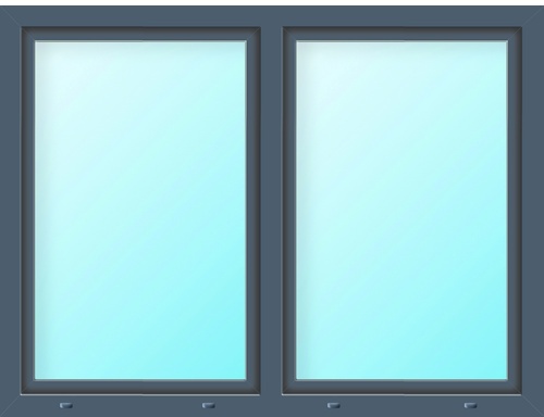 Meeth Wohnraumfenster »77/3 MD«, Gesamtbreite x Gesamthöhe: 115 x 75 cm, 2-flügelig, Dreh/Dreh-Kipp - schwarz