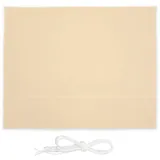 Relaxdays Sonnensegel rechteckig, 3 x 4 m, wasserabweisend, UV-Schutz, mit Spannseilen, Schattenspender Garten, beige
