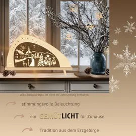 Weigla LED Dekoleuchte Weihnachten in Seiffen beige