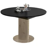 58 aufm Kessel Esstisch Grau, Holz, Rund, 110x78x110 cm, Esszimmer, Tische, Esstische