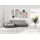 DOMO collection Eckcouch Kunstleder 3-Sitzer Grau/Silber