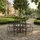 Relaxdays Baumbank 85 x 160 x 160 cm Schwarz