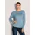 Madeleine Langarmshirt mit gerafften Seiten in rauchblau | Gr.: 42