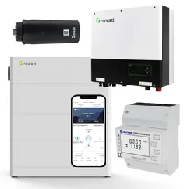 Growatt SPH7000TL3-BH-UP Hybrid Wechselrichter mit 7,6 kWh Solarspeicher-Set