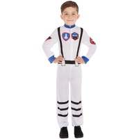 Bristol Novelty CF201 Astronaut Kostüm, Unisex-Kinder, Weiß/Blau, L