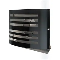 MS Beschläge - Wetterschutzgitter Alfa Abluftgitter Premium Gitter Lüftungsgitter Edelstahl 125mm Schwarz Ral7021