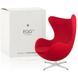 Fritz Hansen - Miniatur Ei Sessel, rot