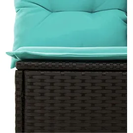 vidaXL Gartensofa-Set 5-tlg. schwarz