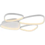 Schöner Wohnen Pebbles 1x LED-Board 35,5W rund oval weiß