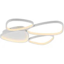 Schöner Wohnen Pebbles 1x LED-Board 35,5W rund oval weiß