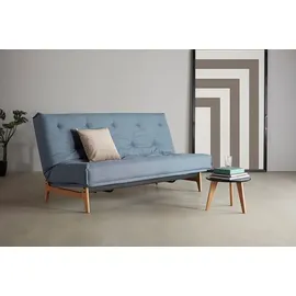 Innovation Living Schlafsofa Splitback Frej Eiche Stoff Light Blue