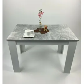 schömig 24/7 ® Esstisch 110 x 74,5 x 70 cm grau/weiß