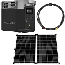 EcoFlow Delta 2 0% MwSt §12 III UstG 1024Wh Powerstation mit 270W Solarpanel