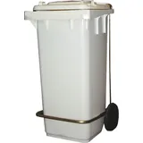 CombiSteel Pedalabfallbehälter 240 l Weiß