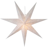 STAR TRADING Weihnachtsstern Galaxy von Star Trading, 3D Papierstern Weihnachten in Weiß, Dekostern zum Aufhängen mit Kabel, E14 Fassung, Ø: 100 cm