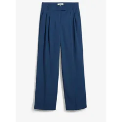 bonprix Weite Bundfaltenhose, blau, 46