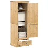 Kleiderschrank Corona 55x50x170 cm Massivholz Kiefer