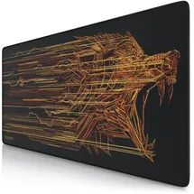 Titanwolf Gaming Mauspad XXL Wolfsmotiv orange