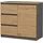 Top e shop Topeshop 1D3S ANT/ART BA KPL Kommode - Grau/Braun