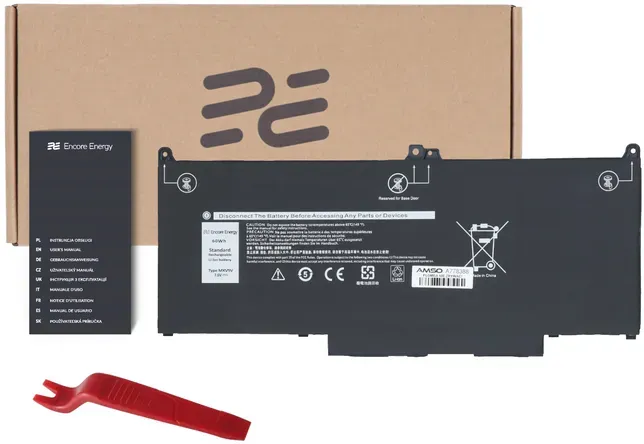 Neuer Encore Energy Akku für Dell Latitude 5300 5310 7300 7400 60Wh 7,6V 7890mAh MXV9V