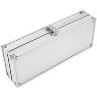 Sutinna Aluminium-Uhrenbox, multifunktionale Schmuckschatulle Uhren-Aufbewahrungsbox, Uhrenbox, für Männer für Frauen(6 People)